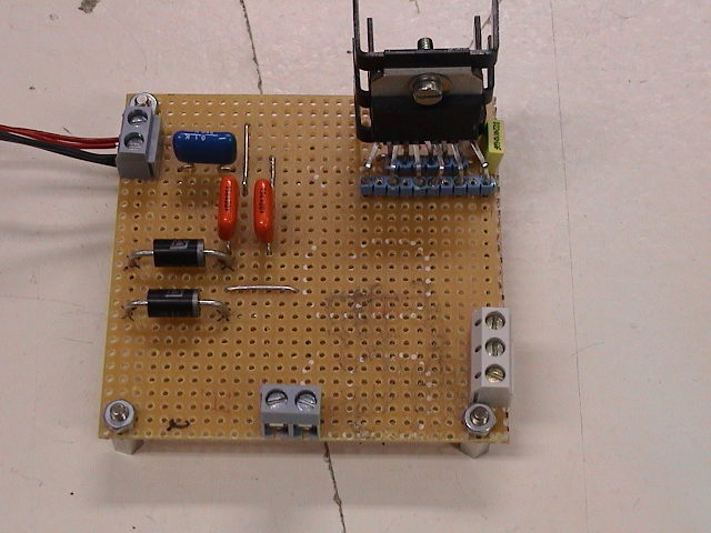 Picture showing motor electronics board 2 - the top side