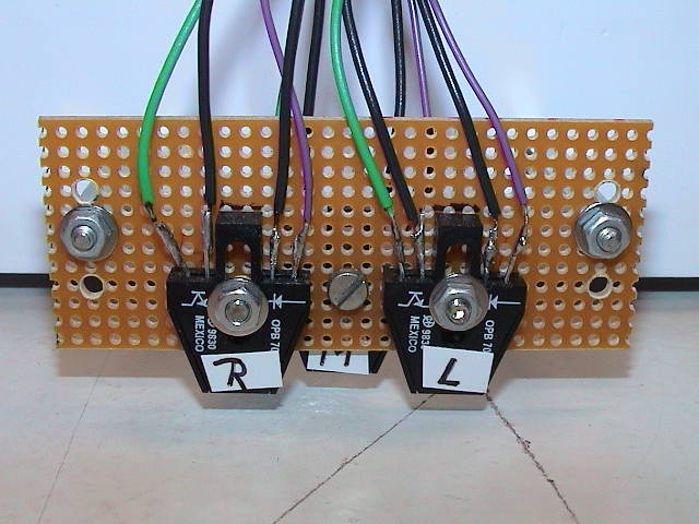 Picture showing the light sensors